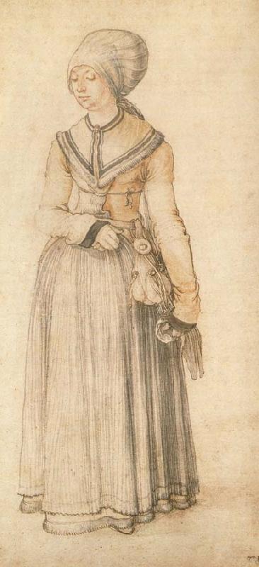 Albrecht Durer A Nuremberg Lady in Everyday oil painting picture